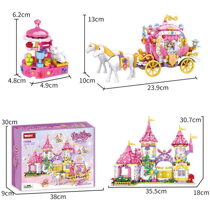 Princess Castle with Horse – 1460 PCS Girls’ Building Set STEM building block toy by LOLIPOL