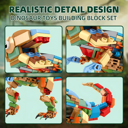 8 - in - 1 Dinosaur Set – 604 PCS STEM Building Kit for Kids - STEM Building Toy by LULEGO