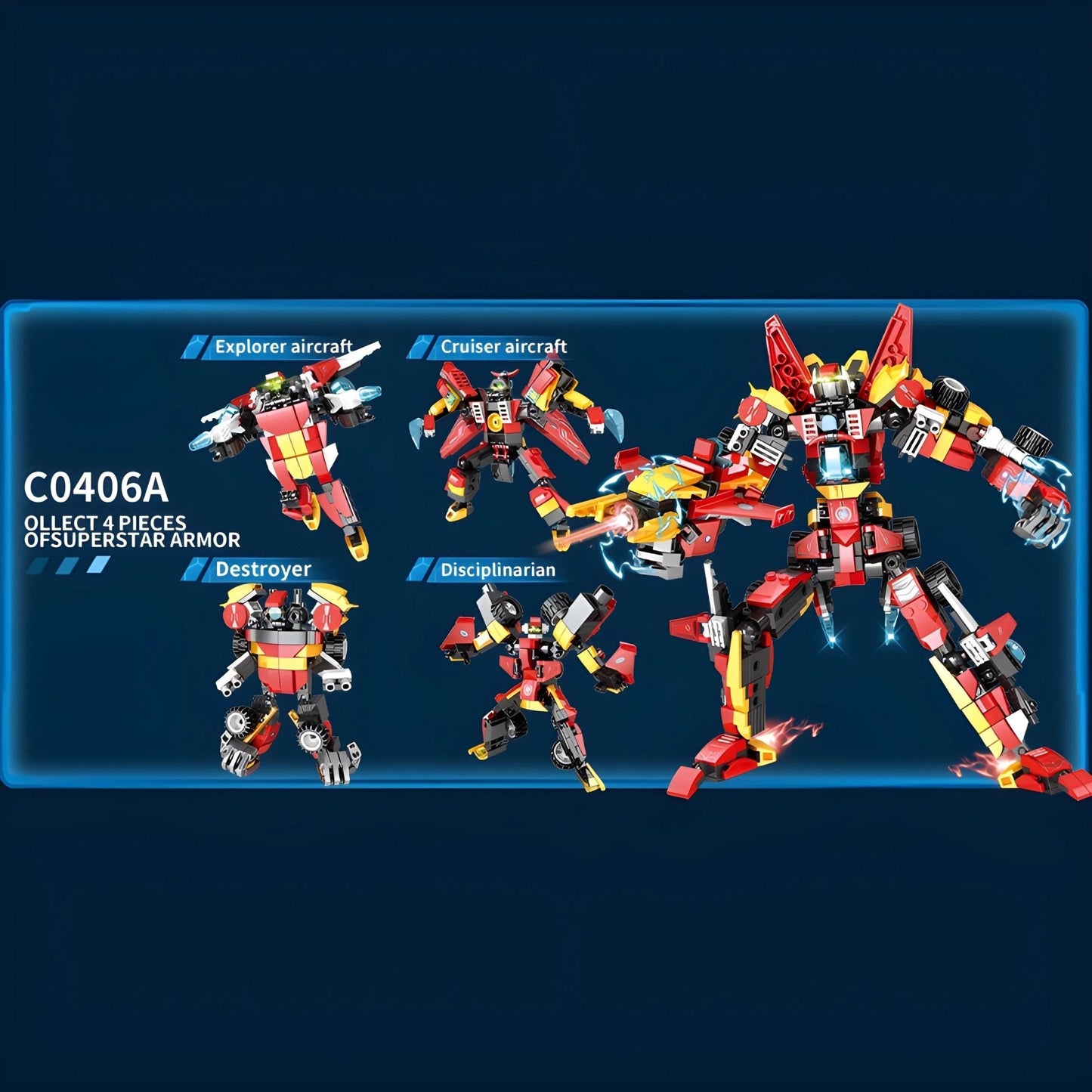 Transforming Robot – 657 PCS STEM Building Set for Kids - STEM Building Toy by LULEGO