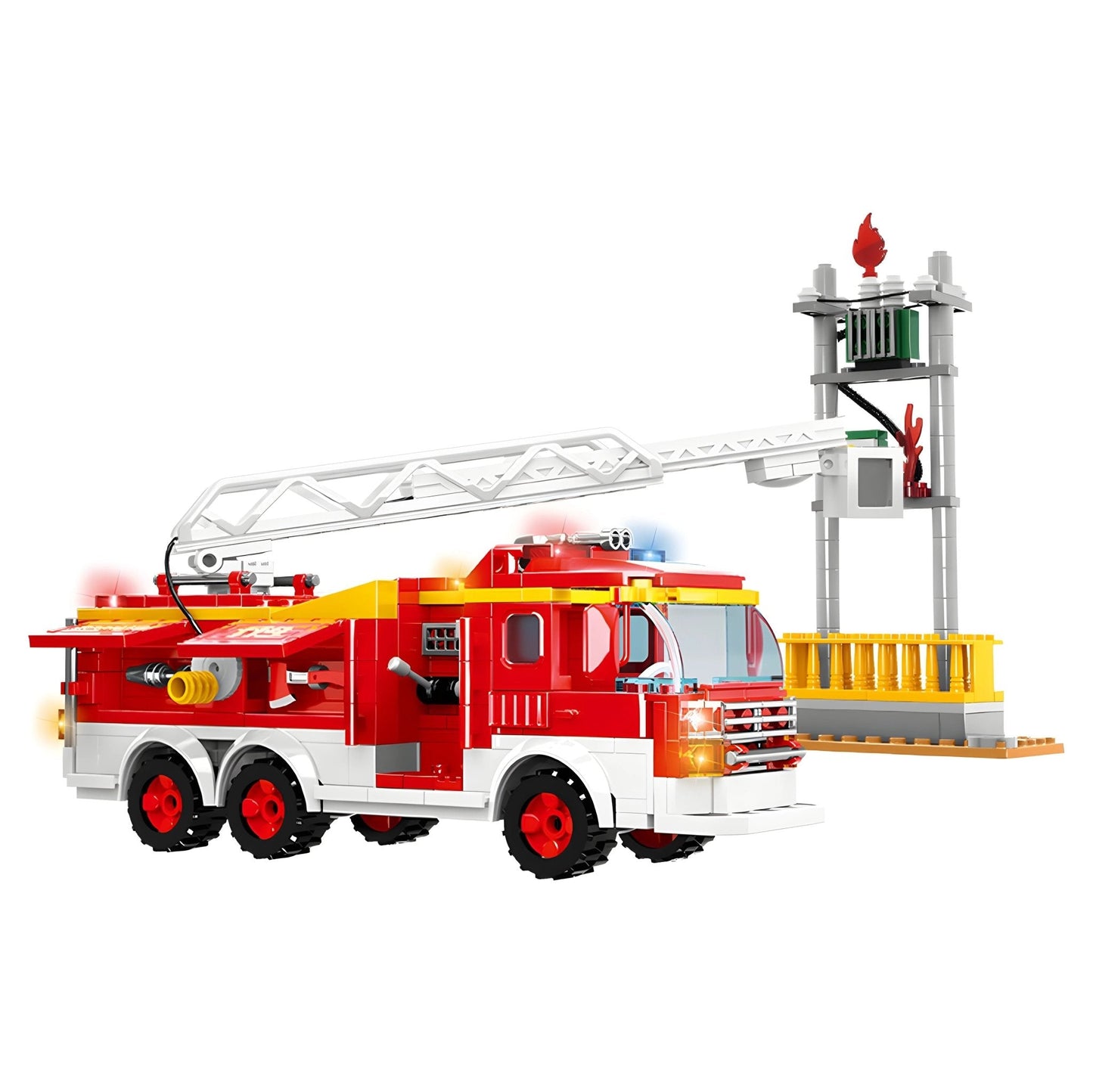 Fire Truck Projector Building Set – 433 PCS STEM Toy 6+ - STEM Building Toy by LULEGO