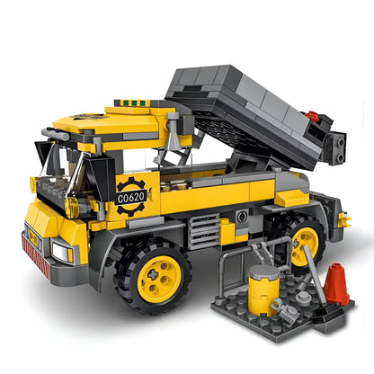 2 - in - 1 Cement Mixer Truck – 397 PCS STEM Toy for Kids STEM building block toy by LOLIPOL