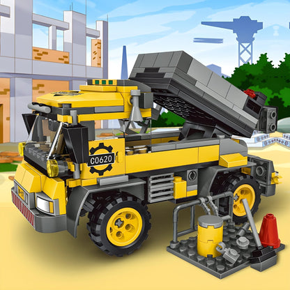 2 - in - 1 Cement Mixer Truck – 397 PCS STEM Toy for Kids STEM building block toy by LOLIPOL