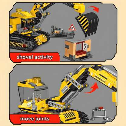 2 - in - 1 Excavator & Demolition Set – 463 PCS STEM Toy STEM building block toy by LOLIPOL