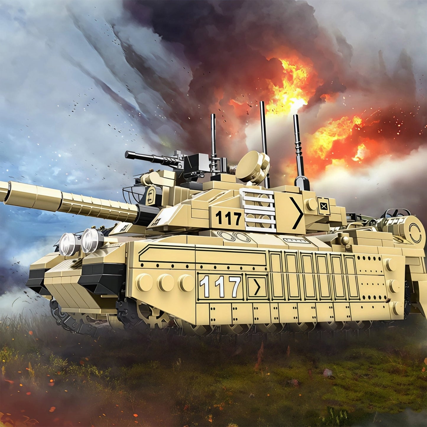 Battle Tank STEM Toy – 461 PCS Military Building Set for Kids - STEM Building Toy by LULEGO