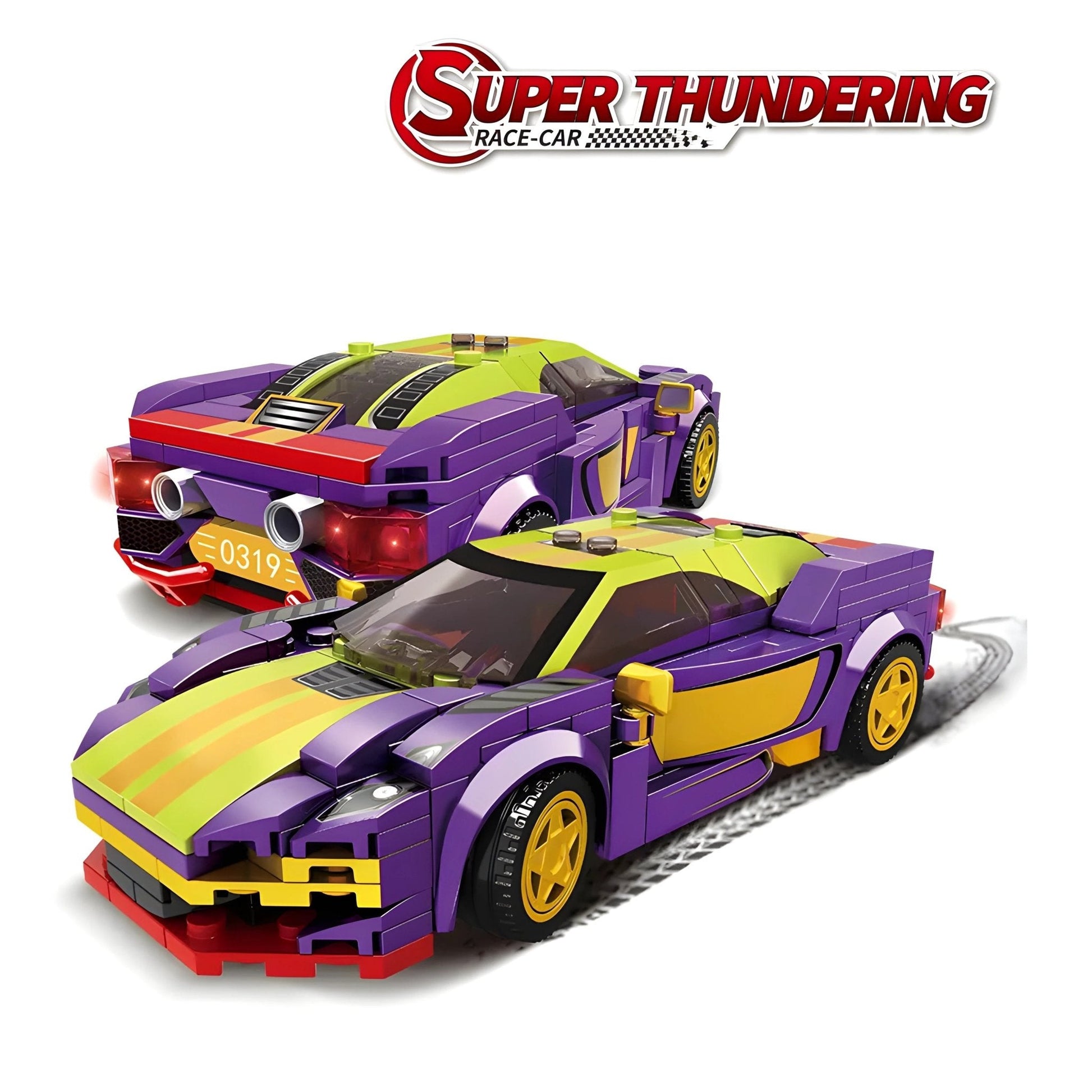 Sport Racing Car STEM Set – 245 PCS Speed Brick Toy for Kids - STEM Building Toy by LULEGO