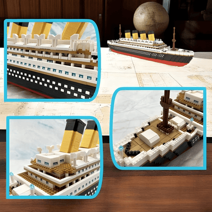 Titanic Cruise Ship – 3688 PCS Large DIY Brick Ocean Model - STEM Building Toy by LULEGO