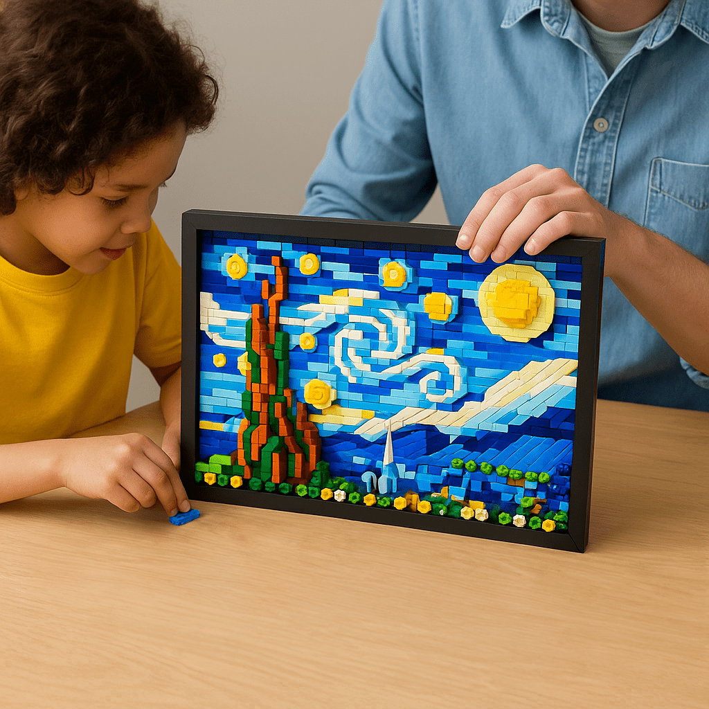 3D Oil Painting DIY Frame Set – 1731 PCS for Adults & Teens - STEM Building Toy by LULEGO