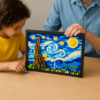 3D Oil Painting DIY Frame Set – 1731 PCS for Adults & Teens - STEM Building Toy by LULEGO