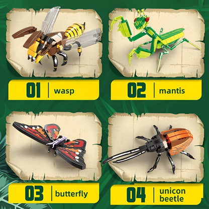 Insect STEM Building Set – 727 PCS Nature - Inspired Brick Kit - STEM Building Toy by LULEGO