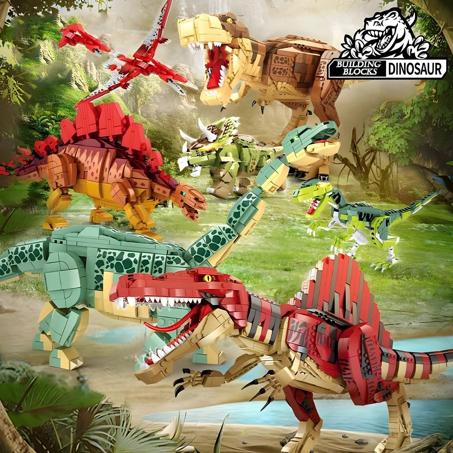 Jurassic Velociraptor Dinosaur Set – 535 PCS STEM Toy - STEM Building Toy by LULEGO