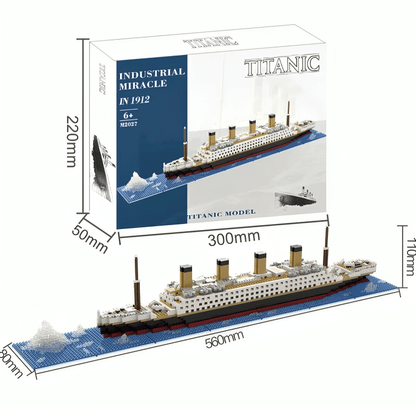Titanic Ship – 1878 PCS Historical DIY Building Brick Set - STEM Building Toy by LULEGO