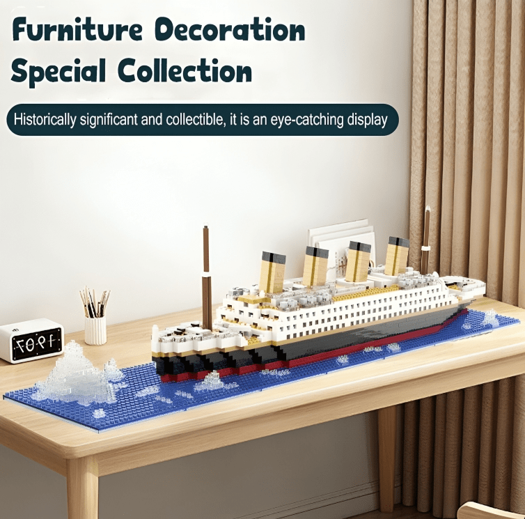 Titanic Ship – 1878 PCS Historical DIY Building Brick Set - STEM Building Toy by LULEGO