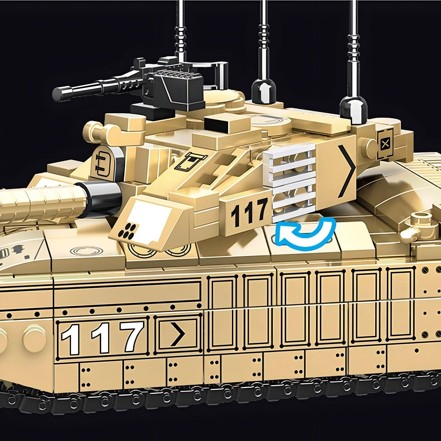 Battle Tank STEM Toy – 461 PCS Military Building Set for Kids STEM building block toy by LOLIPOL