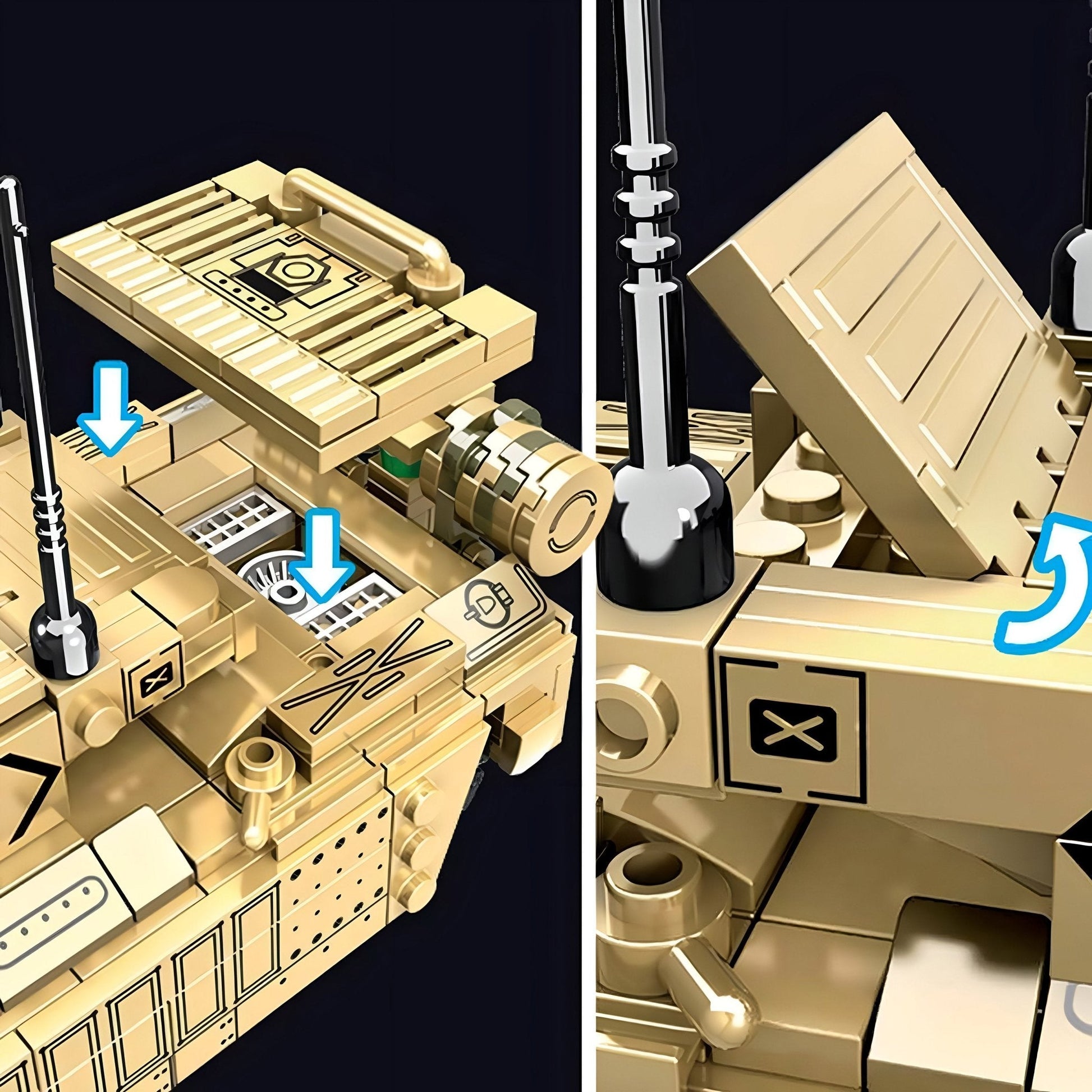 Battle Tank STEM Toy – 461 PCS Military Building Set for Kids STEM building block toy by LOLIPOL
