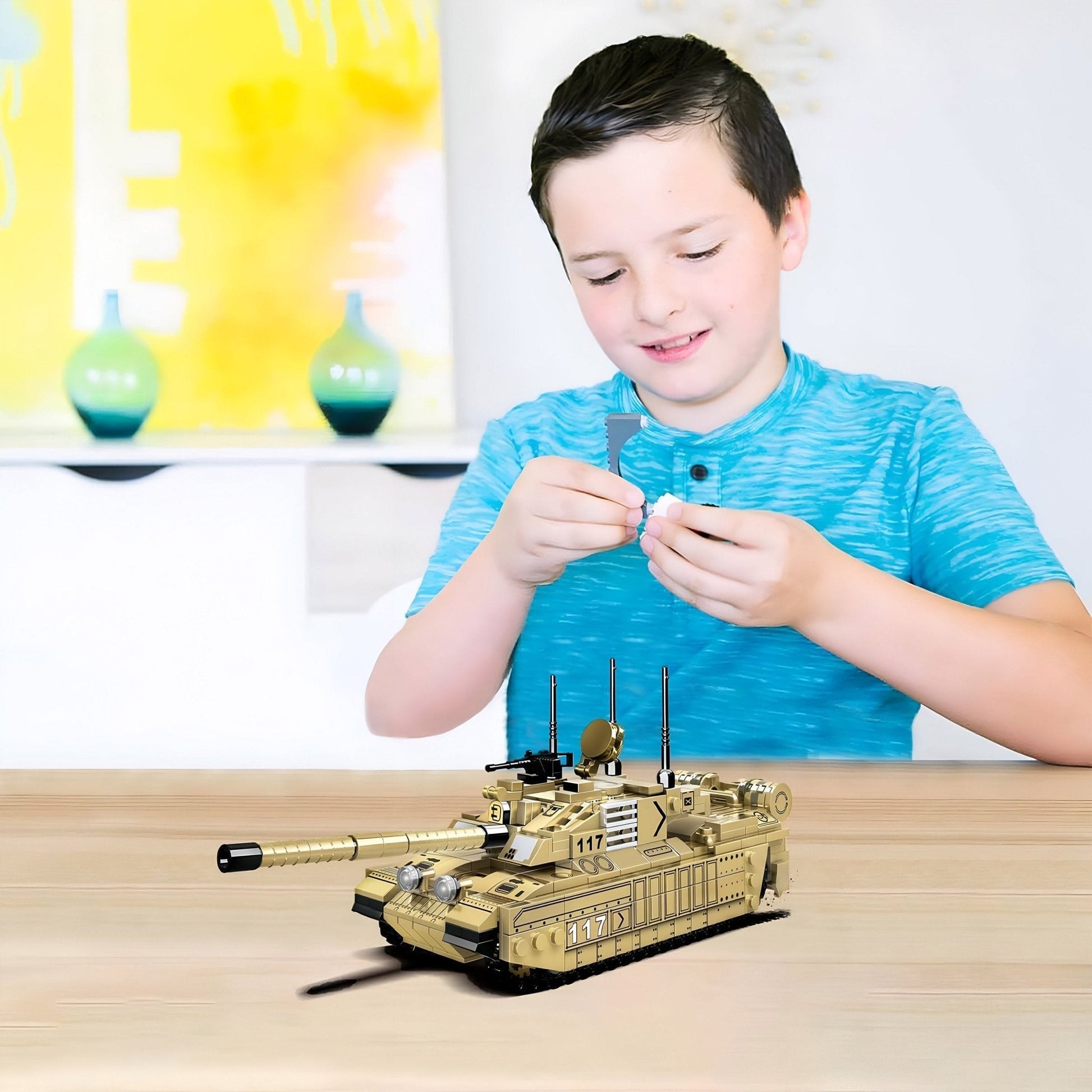 Battle Tank STEM Toy – 461 PCS Military Building Set for Kids STEM building block toy by LOLIPOL