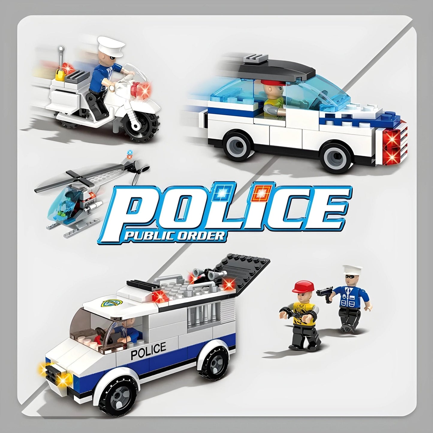 Brictek Police Academy Building Kit – 1291 PCS Action Toy for Kids 6+ STEM building block toy by LOLIPOL