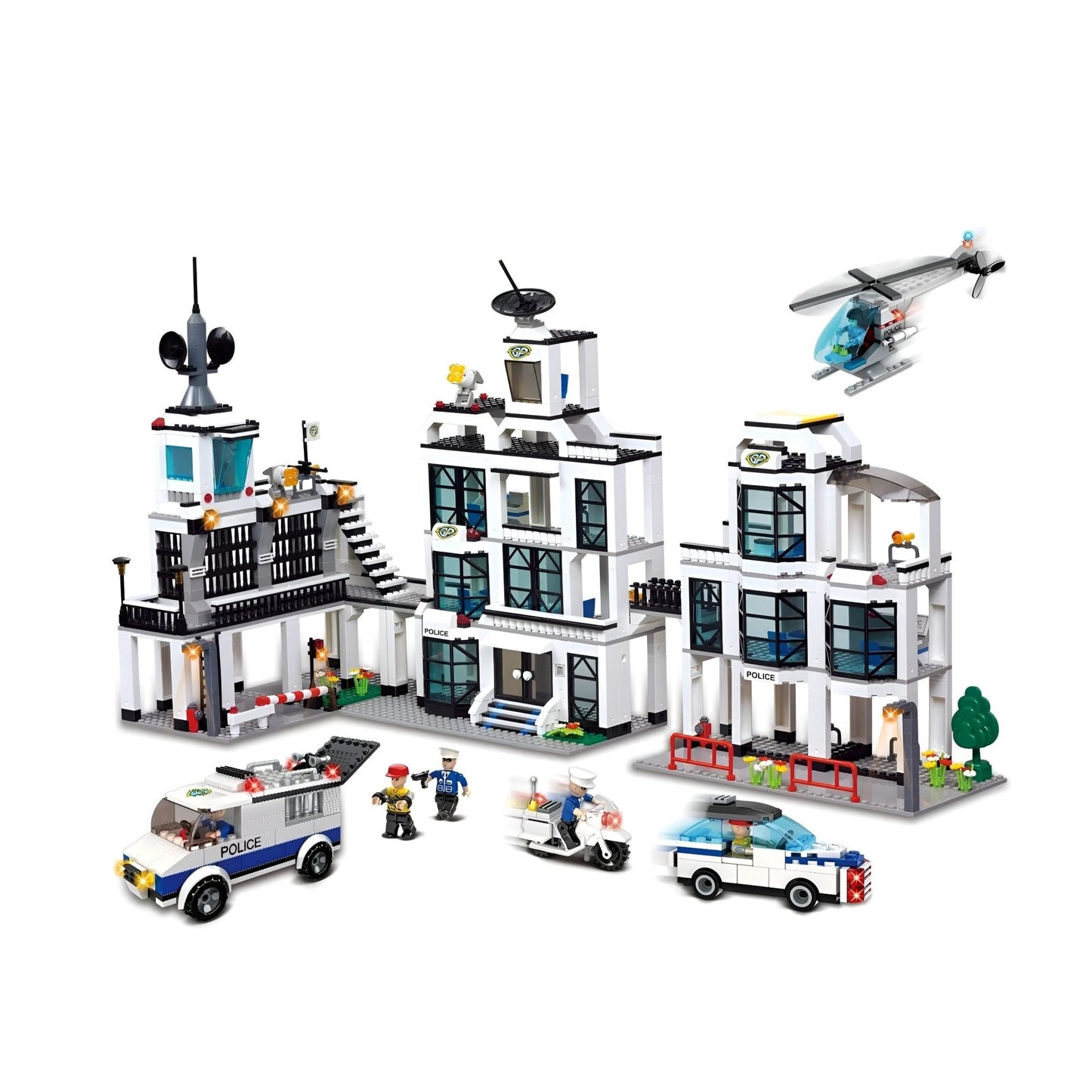 Brictek Police Academy Building Kit – 1291 PCS Action Toy for Kids 6+ STEM building block toy by LOLIPOL