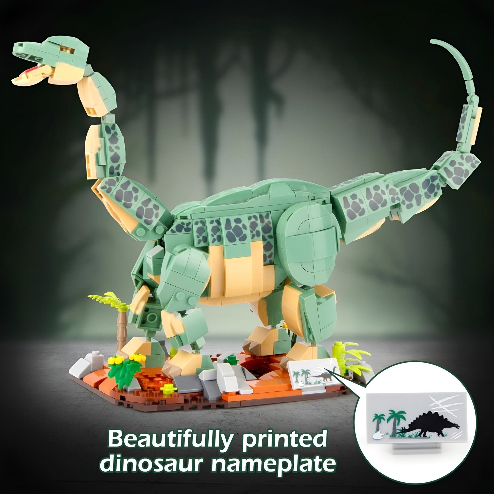 Dino Brontosaurus – 589 PCS Dinosaur Building Set for Kids STEM building block toy by LOLIPOL