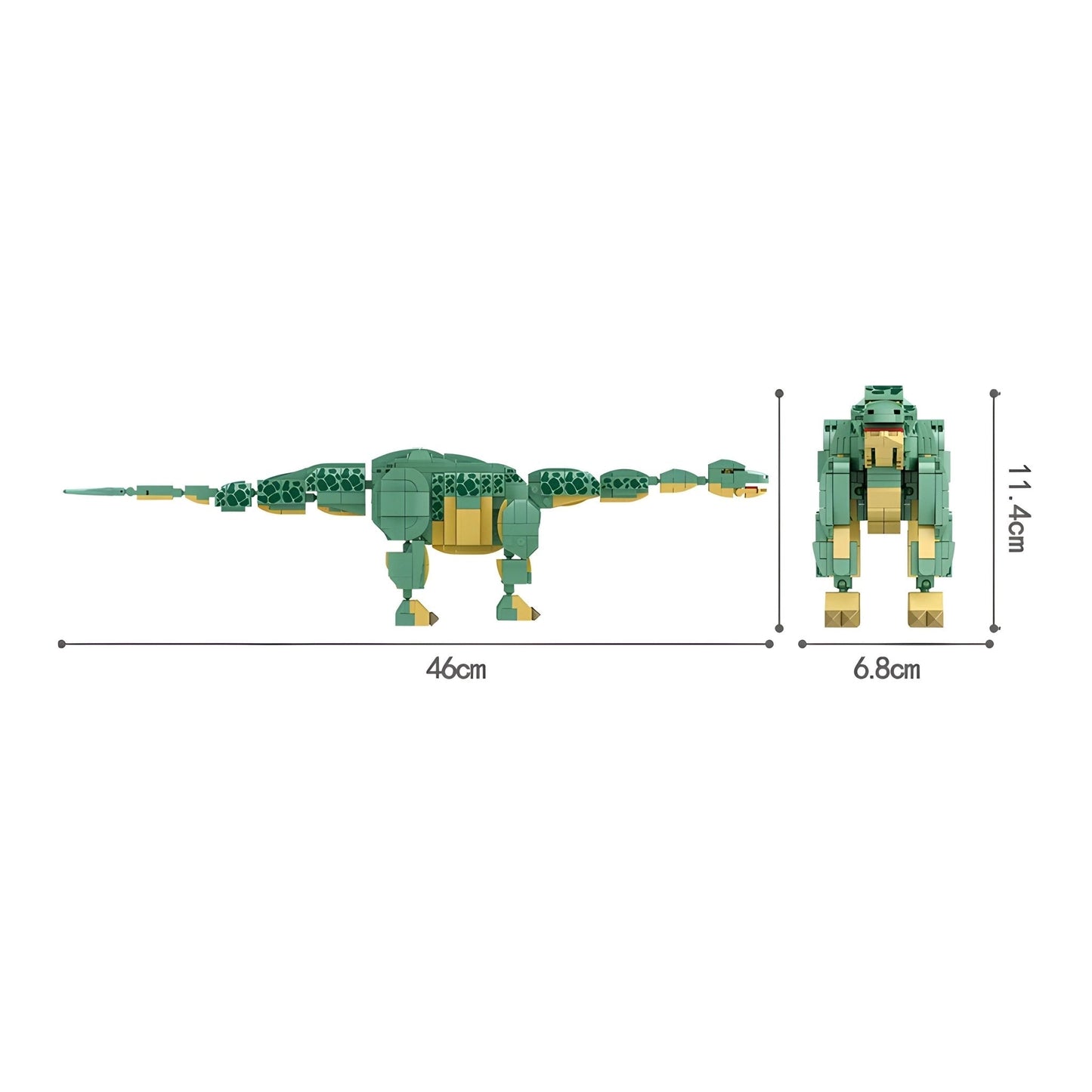 Dino Brontosaurus – 589 PCS Dinosaur Building Set for Kids STEM building block toy by LOLIPOL