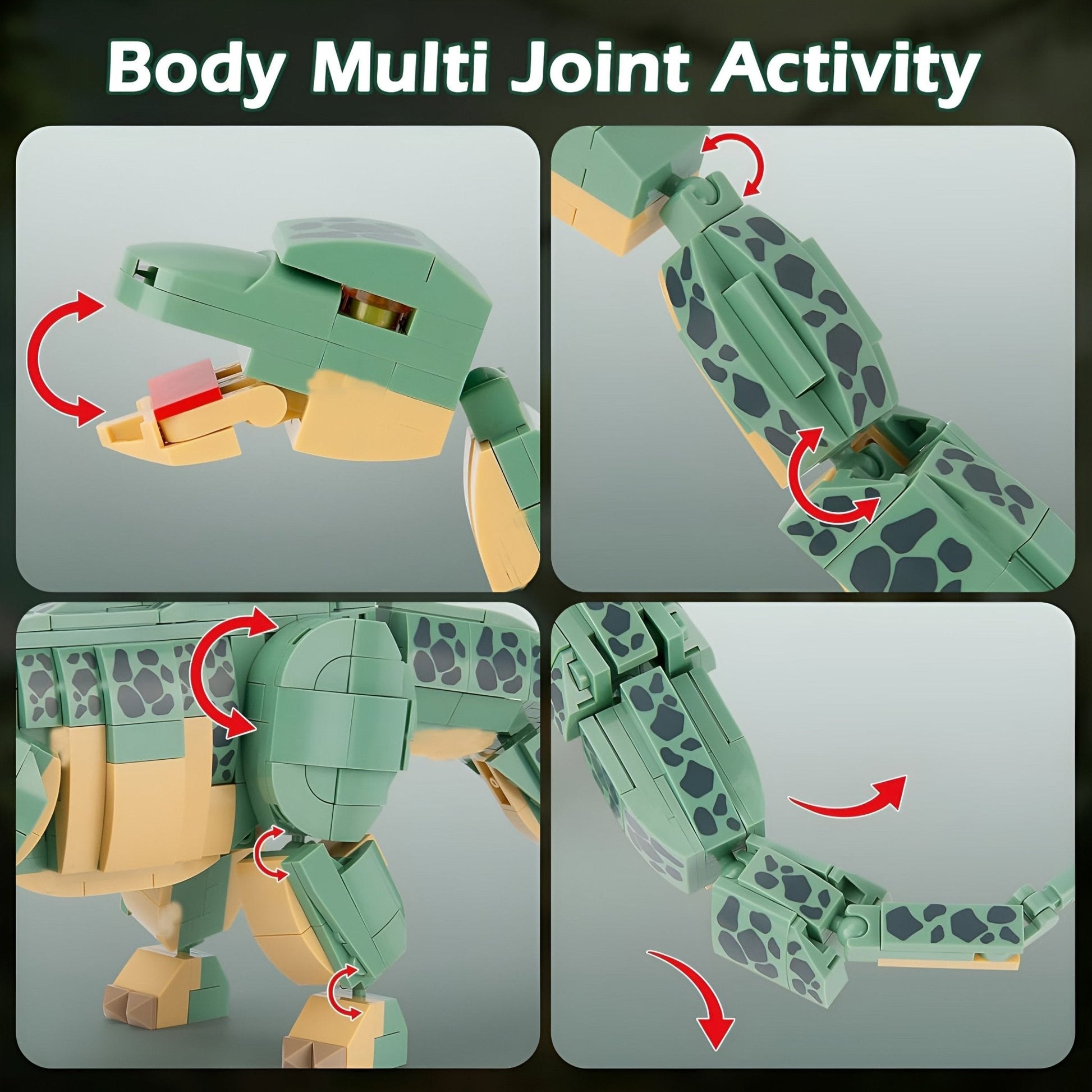 Dino Brontosaurus – 589 PCS Dinosaur Building Set for Kids STEM building block toy by LOLIPOL