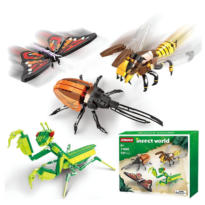 Insect STEM Building Set – 727 PCS Nature - Inspired Brick Kit STEM building block toy by LOLIPOL
