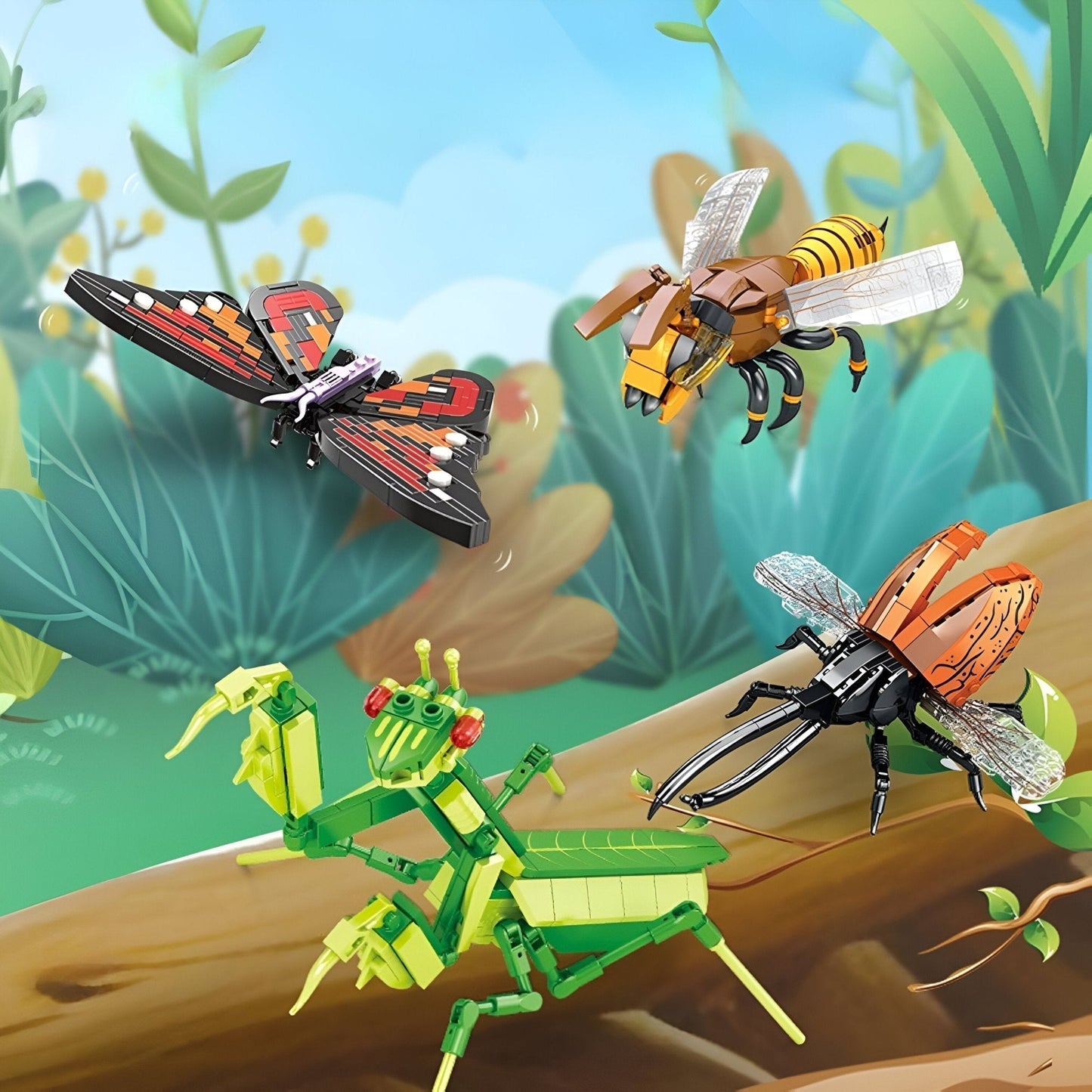 Insect STEM Building Set – 727 PCS Nature - Inspired Brick Kit STEM building block toy by LOLIPOL