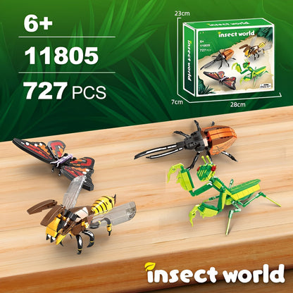 Insect STEM Building Set – 727 PCS Nature - Inspired Brick Kit STEM building block toy by LOLIPOL