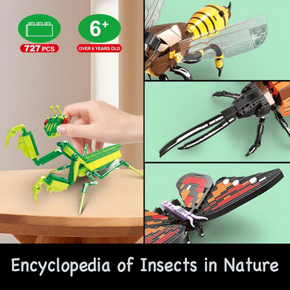 Insect STEM Building Set – 727 PCS Nature - Inspired Brick Kit STEM building block toy by LOLIPOL