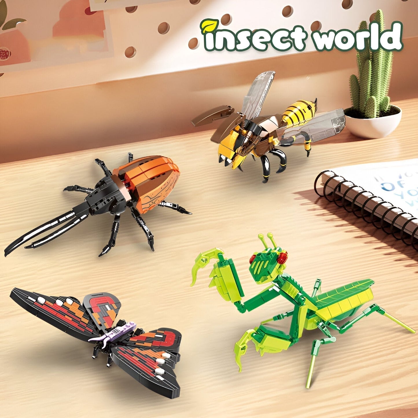 Insect STEM Building Set – 727 PCS Nature - Inspired Brick Kit STEM building block toy by LOLIPOL