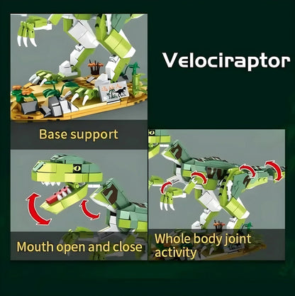 Jurassic Velociraptor Dinosaur Set – 535 PCS STEM Toy STEM building block toy by LOLIPOL