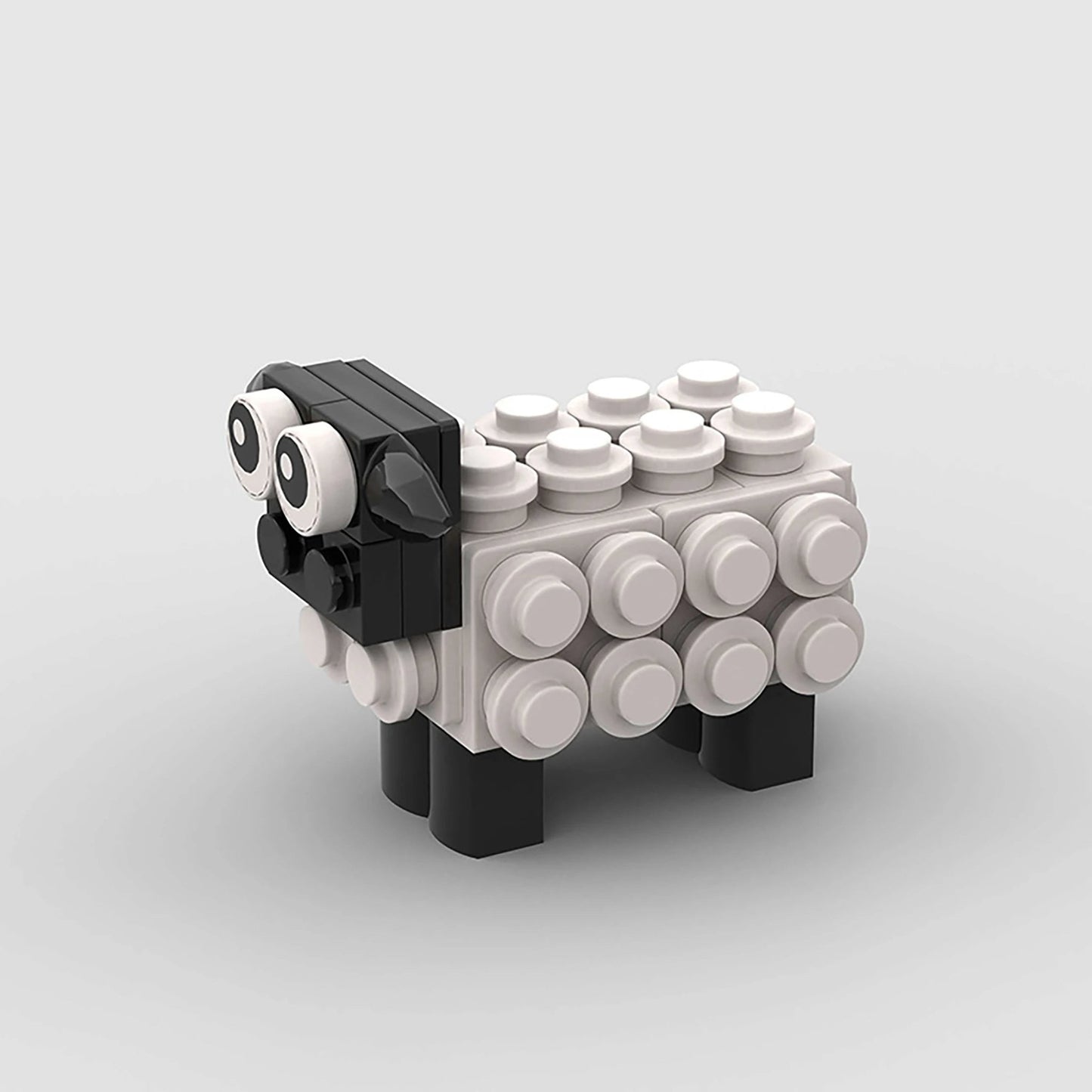 Mini Sheep Cartoon Toy – 52 PCS Animal Brick Set for Kids 6+ STEM building block toy by LOLIPOL