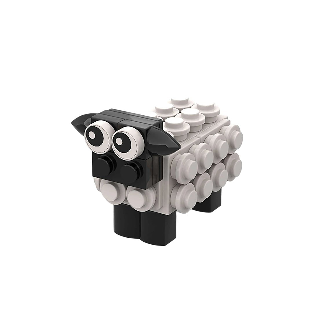 Mini Sheep Cartoon Toy – 52 PCS Animal Brick Set for Kids 6+ STEM building block toy by LOLIPOL
