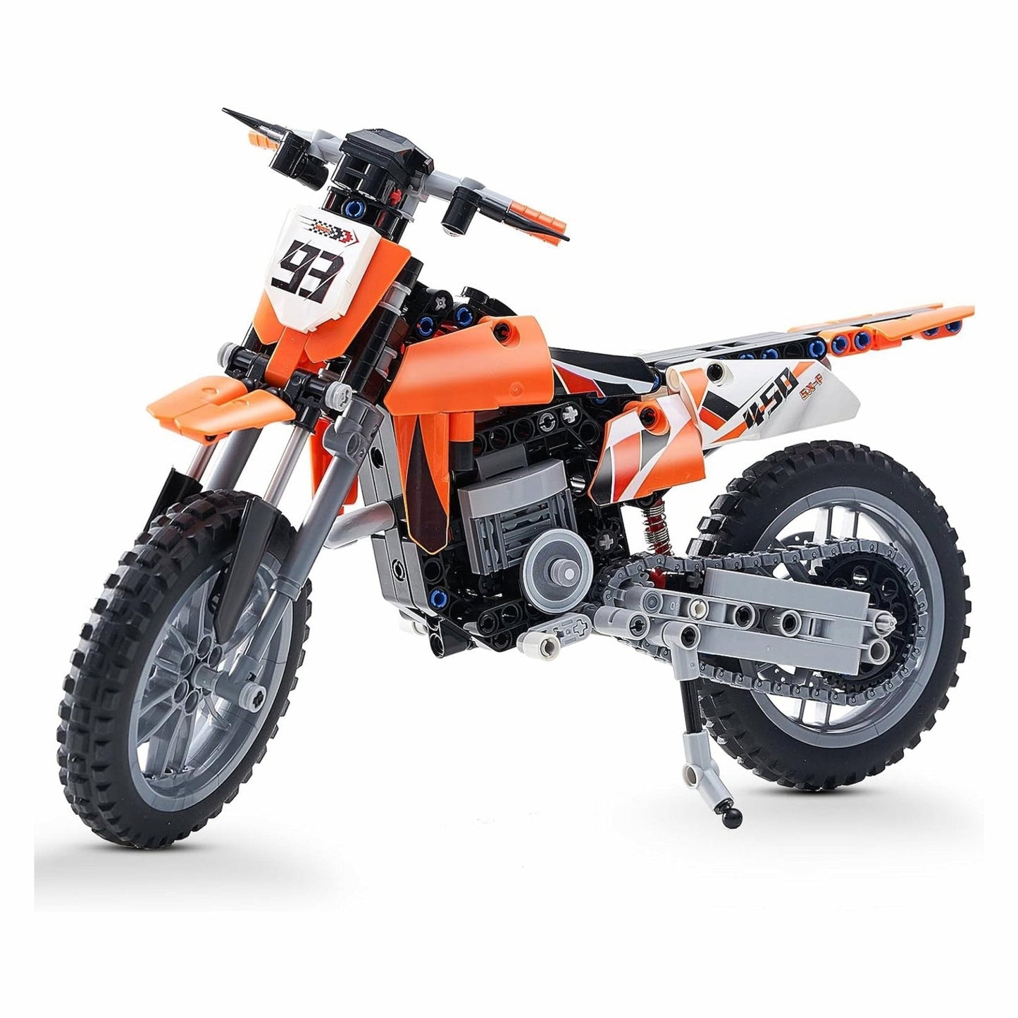 Orange Motorcycle Set – 434 PCS STEM Toy for Kids 6+ STEM building block toy by LOLIPOL