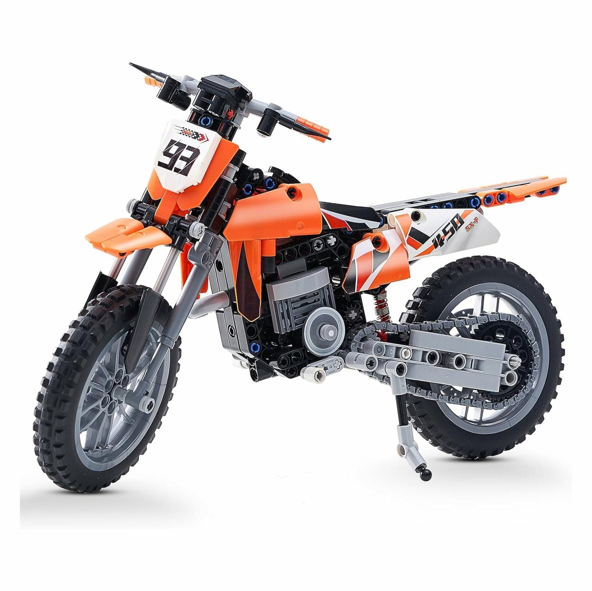 Orange Motorcycle Set – 434 PCS STEM Toy for Kids 6+ STEM building block toy by LOLIPOL