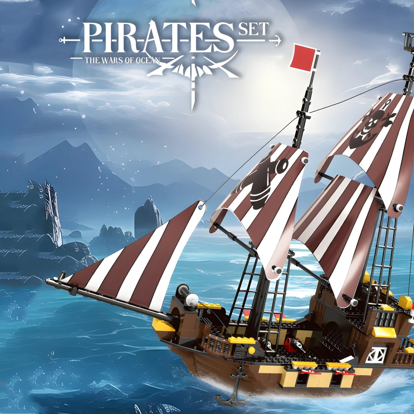 Pirate Ship Set – 509 PCS Creative STEM Adventure Toy for Kids STEM building block toy by LOLIPOL