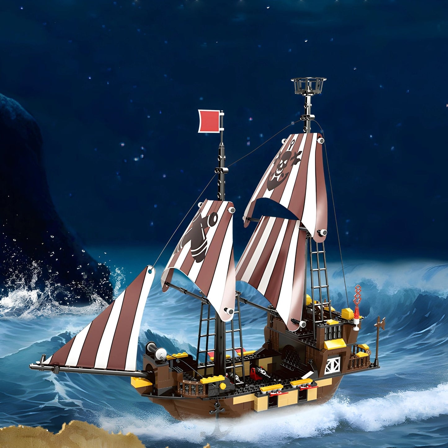 Pirate Ship Set – 509 PCS Creative STEM Adventure Toy for Kids STEM building block toy by LOLIPOL