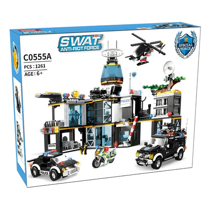 Police Station Building Set – 1261 PCS Ultimate City STEM Kit STEM building block toy by LOLIPOL