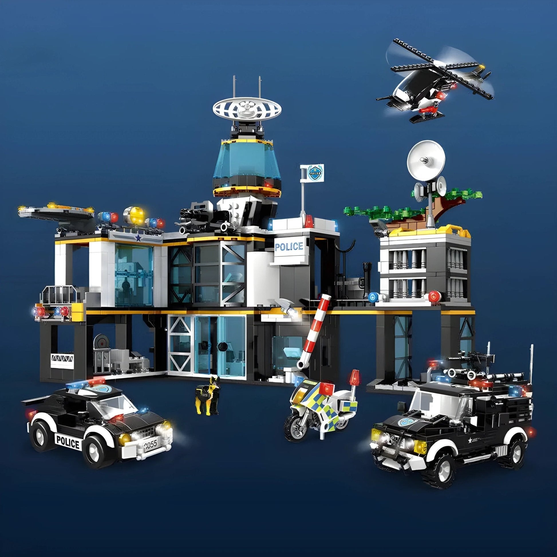 Police Station Building Set – 1261 PCS Ultimate City STEM Kit STEM building block toy by LOLIPOL