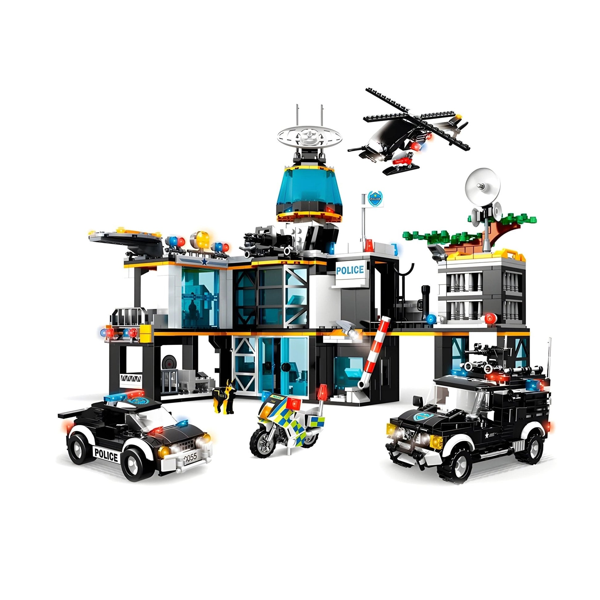 Police Station Building Set – 1261 PCS Ultimate City STEM Kit STEM building block toy by LOLIPOL