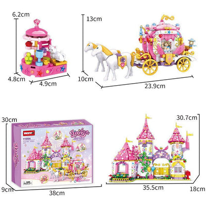 Princess Castle with Horse – 1460 PCS Girls’ Building Set STEM building block toy by LOLIPOL