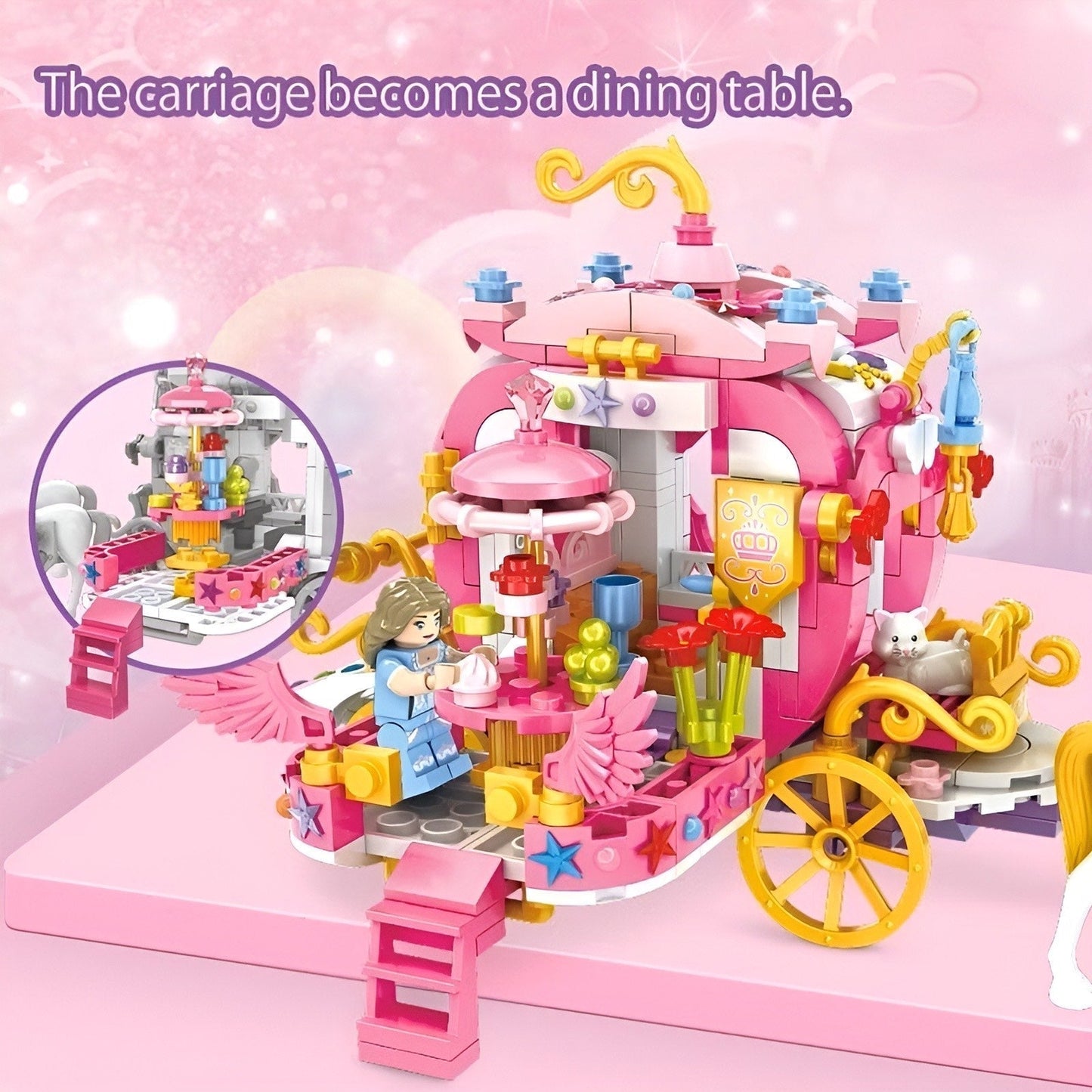 Princess Castle with Horse – 1460 PCS Girls’ Building Set STEM building block toy by LOLIPOL