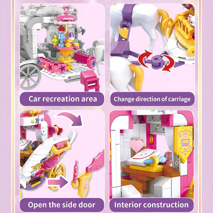 Princess Castle with Horse – 1460 PCS Girls’ Building Set STEM building block toy by LOLIPOL
