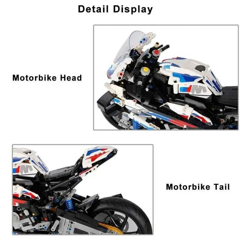 Racing Motorcycle Set – 1920 PCS Micro Blocks for Kids 6+ STEM building block toy by LOLIPOL