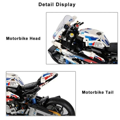 Racing Motorcycle Set – 1920 PCS Micro Blocks for Kids 6+ STEM building block toy by LOLIPOL