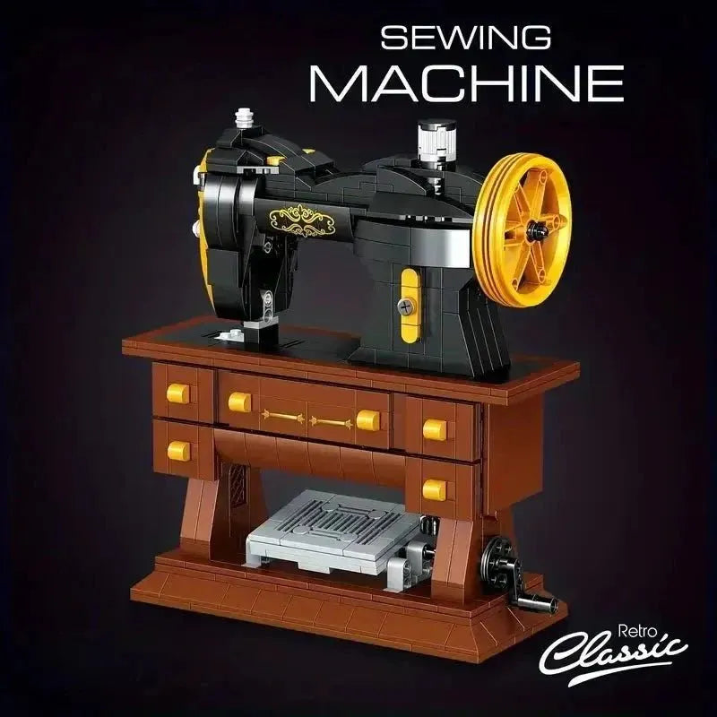 Retro Sewing Machine – 633 PCS DIY STEM Model for All Ages STEM building block toy by LOLIPOL