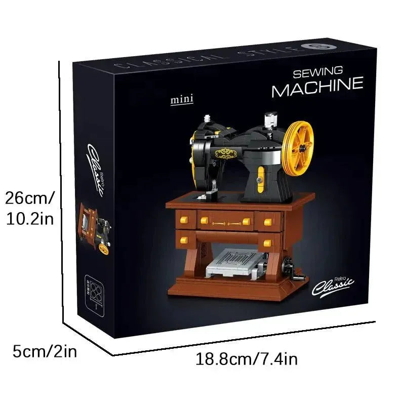 Retro Sewing Machine – 633 PCS DIY STEM Model for All Ages STEM building block toy by LOLIPOL