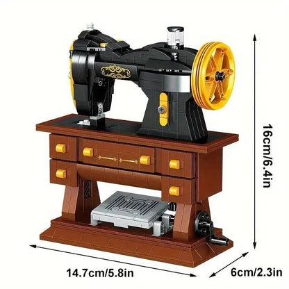 Retro Sewing Machine – 633 PCS DIY STEM Model for All Ages STEM building block toy by LOLIPOL