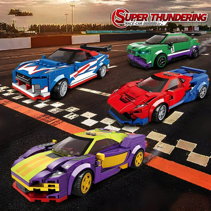 Sport Racing Car STEM Set – 245 PCS Speed Brick Toy for Kids STEM building block toy by LOLIPOL