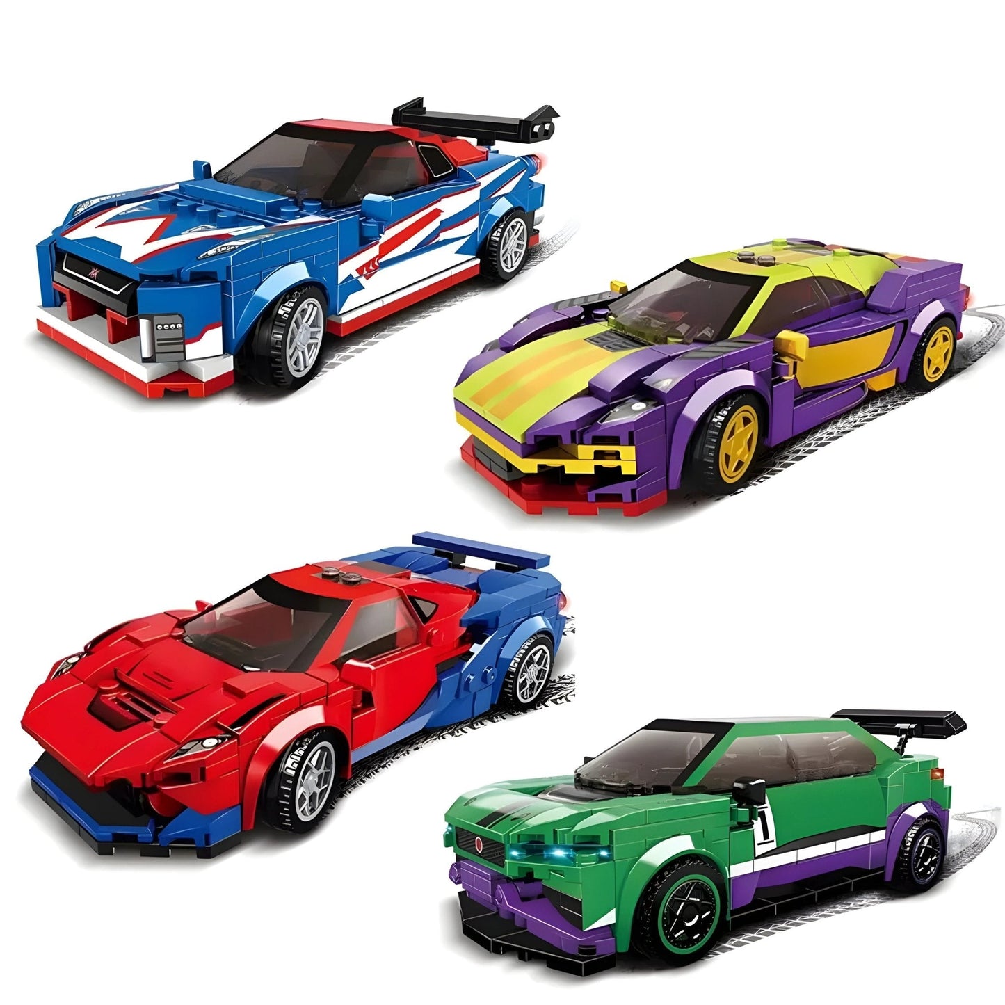 Sport Racing Car STEM Set – 245 PCS Speed Brick Toy for Kids STEM building block toy by LOLIPOL