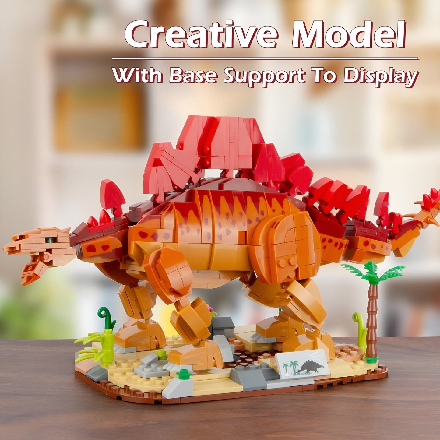 Stegosaurus Dino Building Set – 697 PCS STEM Toy for Kids 6+ STEM building block toy by LOLIPOL